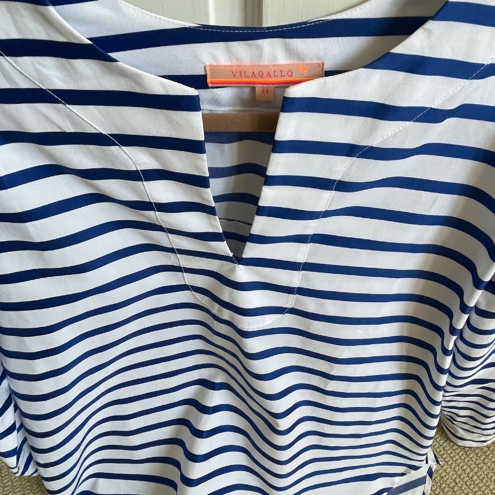 Blue and White striped shirt